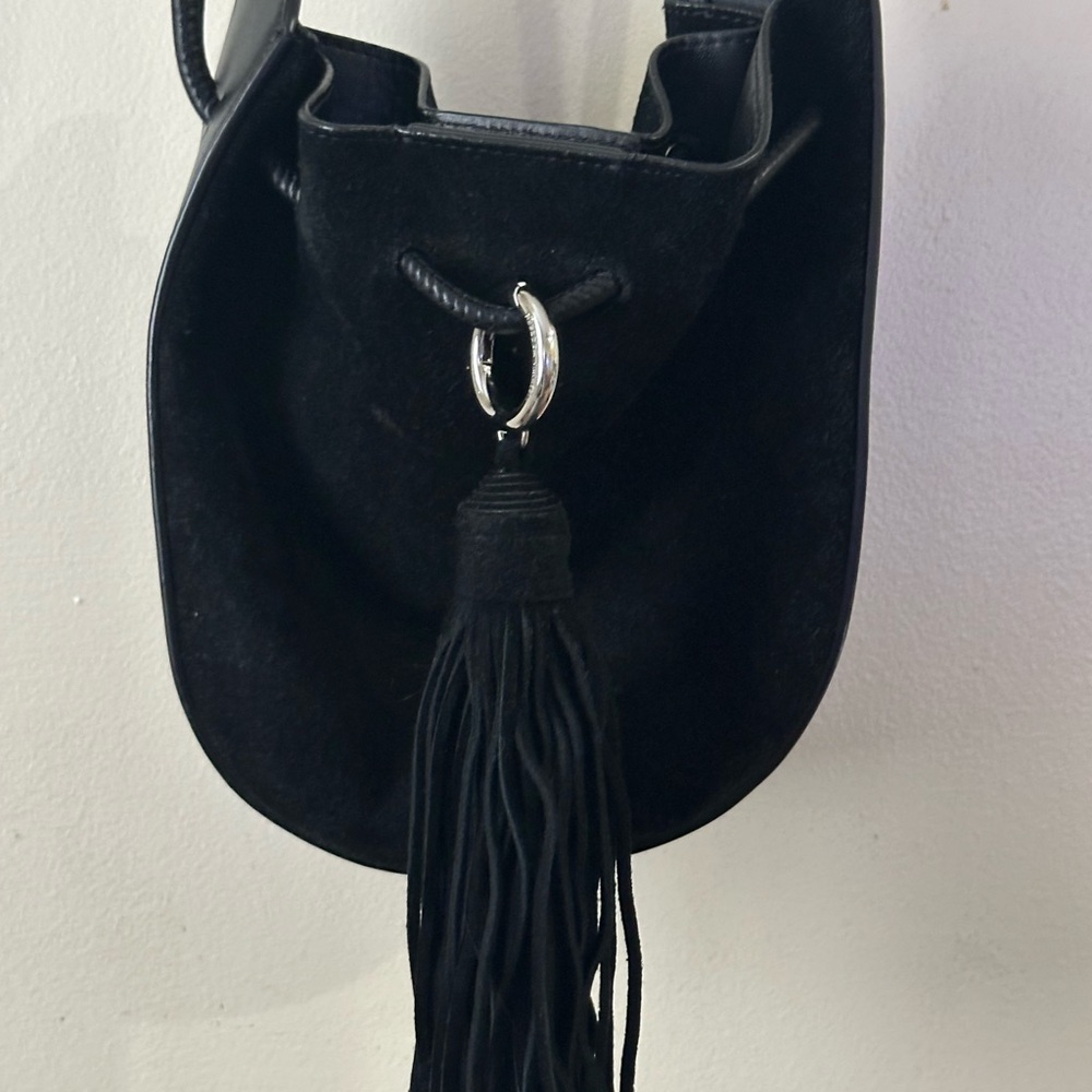 Rebecca Minkoff Black Shoulder Bag with Tassel
